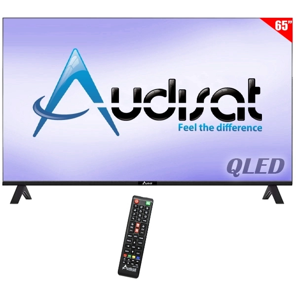 Smart TV QLED 65" Audisat AD-65Q (2026) 4K Ultra HD Android TV Wi-Fi com Conversor Digital (1 Ano de Garantia)